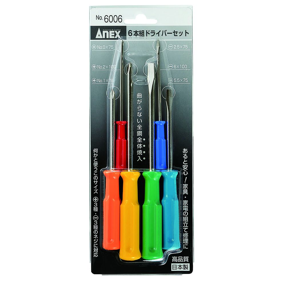 تصویر  ست 6 عددی پیچ گوشتی 6006